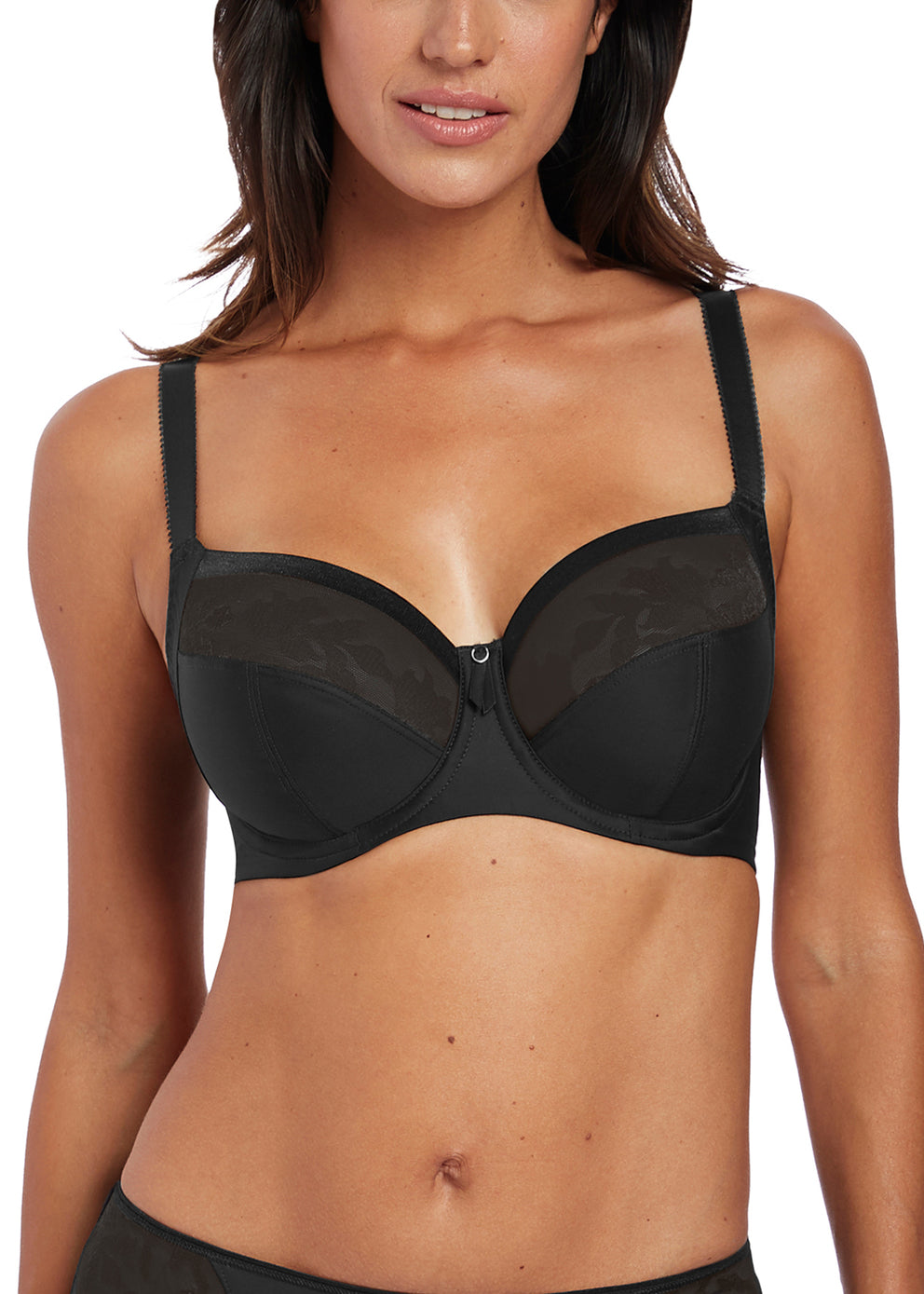 Fantasie Illusion Soft Side Support Bra Navy  Lumingerie bras and  underwear for big busts